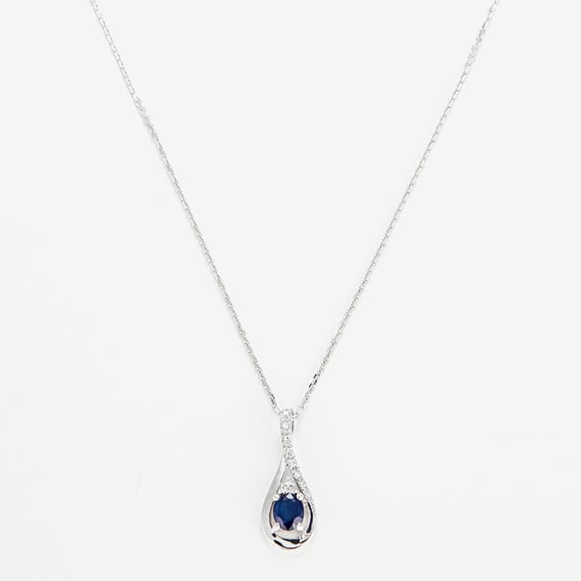 MUSE Sapphire Blue Tear Pendant