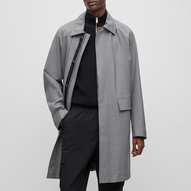 BOSS Grey P-Jared Zip Coat
