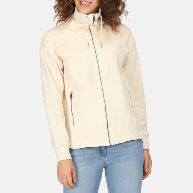 Regatta Cream Jessalyn Velour Full Zip Fleece