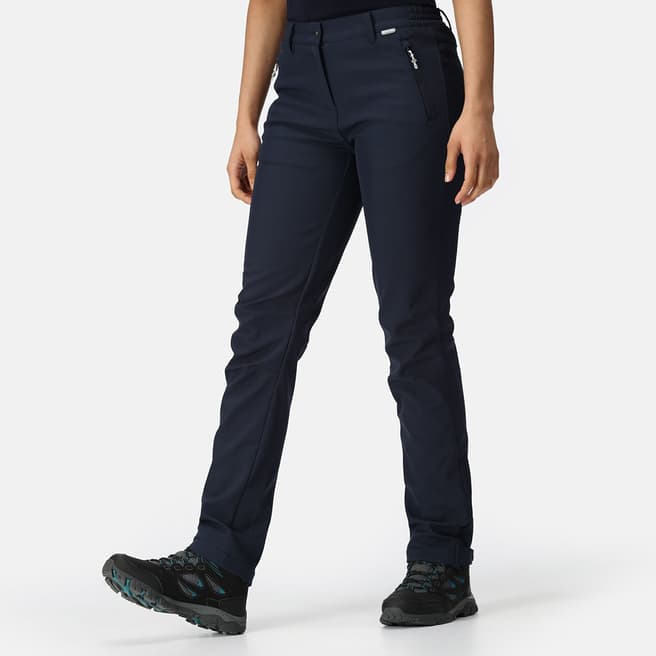 Regatta Navy Geo II Softshell Walking Trousers