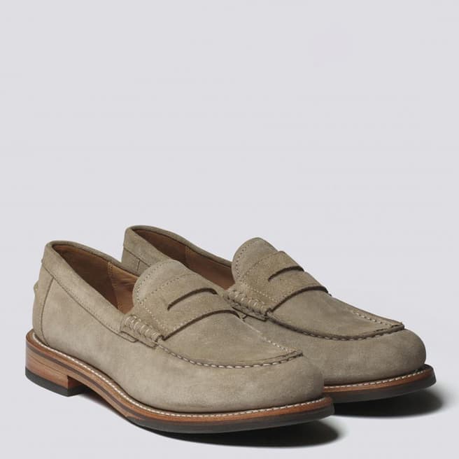 Grenson Ladies Beige Julie Suede Loafer