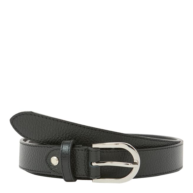 Bella Blanco Black Leather Belt Bag