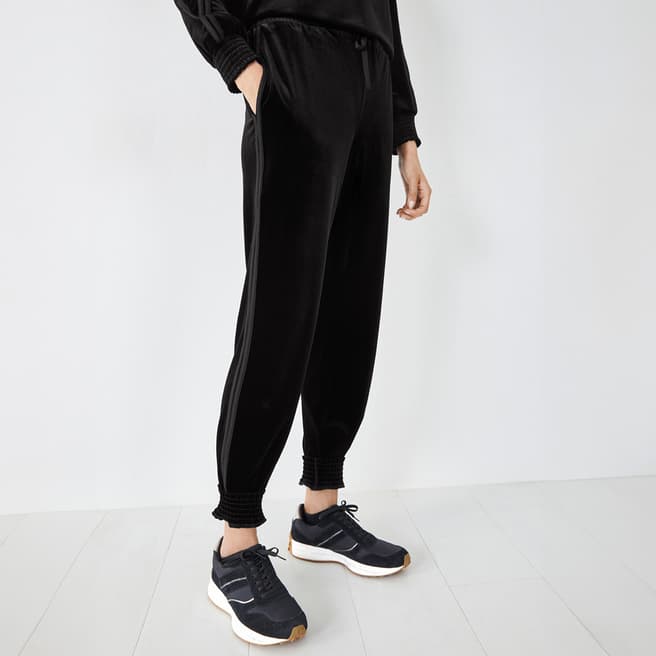 hush Black Piper Velvet Joggers 