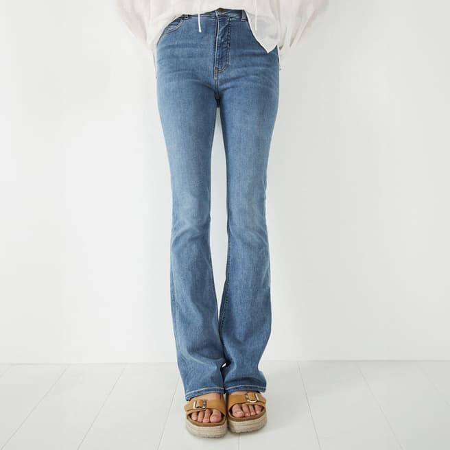 hush Light Wash Liv Flared Jeans