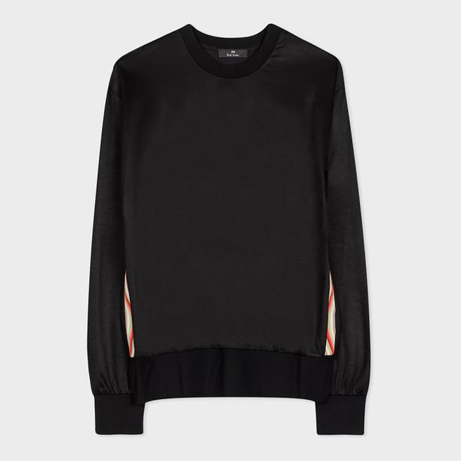 PAUL SMITH Black Cotton Blend Sweatshirt