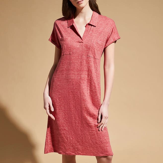 Vilebrequin Red Linen Louve Dress