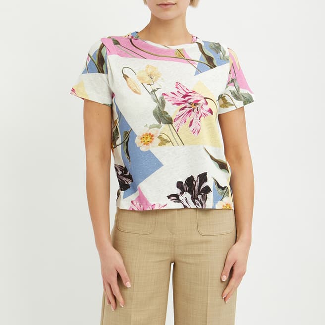 Ted Baker White Bekca Twisted T-Shirt