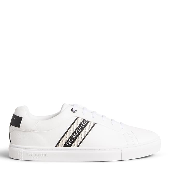 Ted Baker White Triloba Leather Trainer