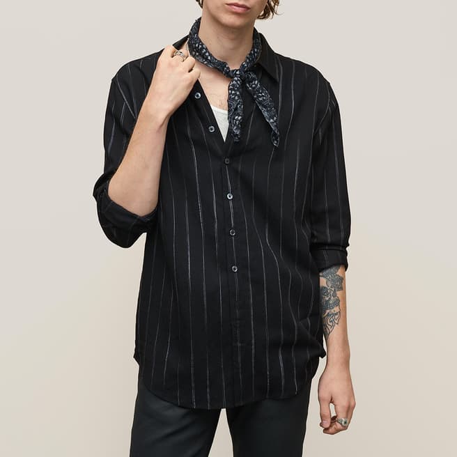 John Varvatos Black Nye Shirt Classic Fit Shirt 