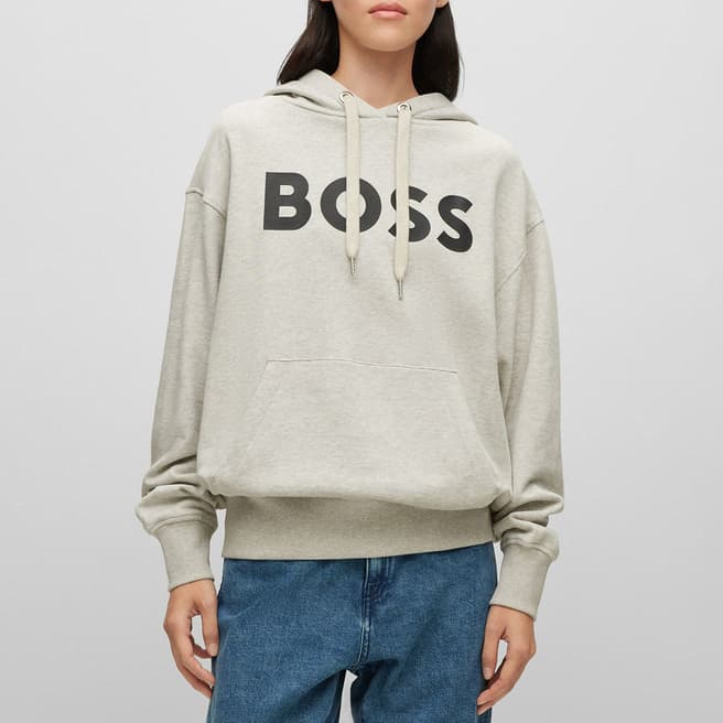 BOSS Grey Etea Cotton Hoodie