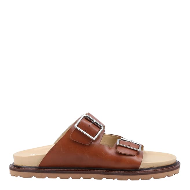 Hush Puppies Tan Blakey Mule Flat Sandals