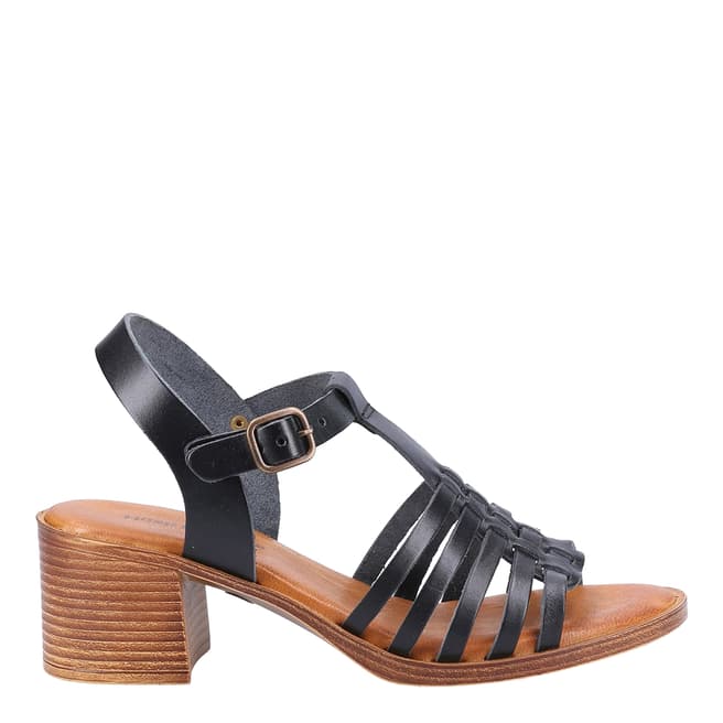 Hush Puppies Black Greta Heeled Sandals