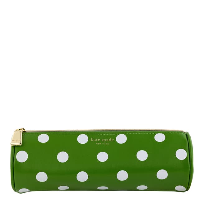 Kate Spade Pencil Case, Picture Dot (Green)