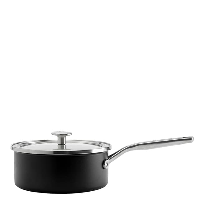 KitchenAid Matte Black Core Enamel Saucepan, 20cm