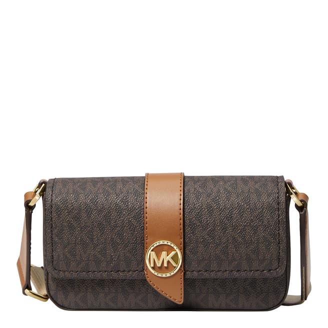 Michael Kors Brown Acorn Greenwich Crossbody