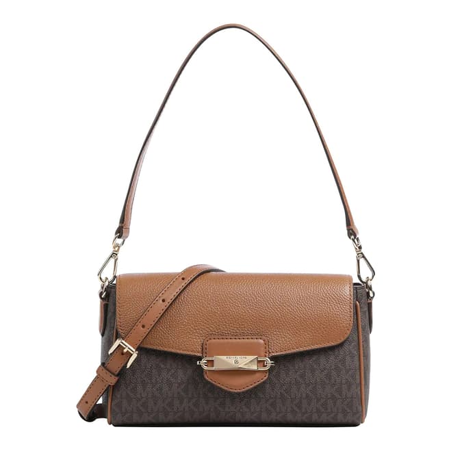 Michael Kors Brown Acorn Fleur Crossbody