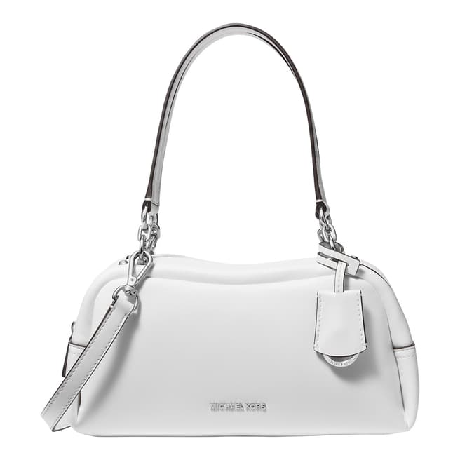 Michael Kors Optic White Cecily Small Convertible Shoulder Tote