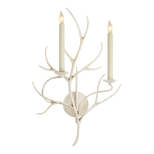 Chapman & Myers for Visual Comfort & Co. Branch Sconce in Old White