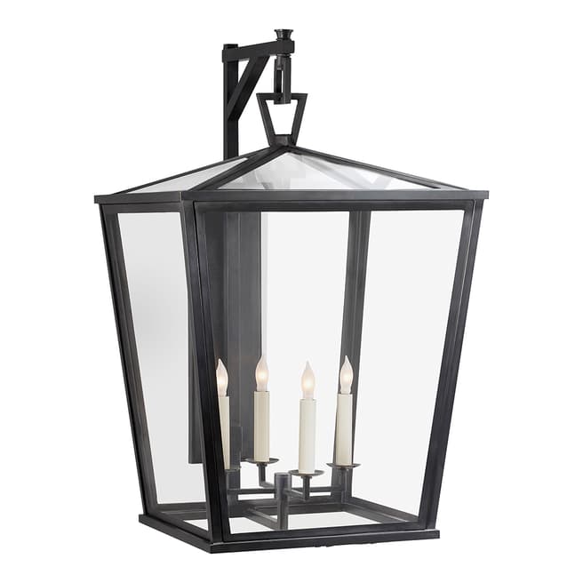 Chapman & Myers for Visual Comfort & Co. Darlana Large Bracket Lantern in Bronze