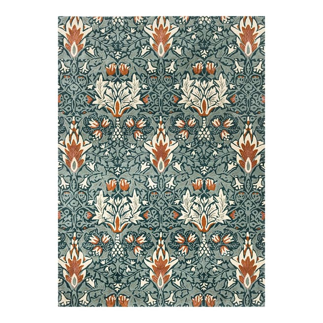 Morris & Co Snakeshead Thistle Russet 127207 140X200 Rug