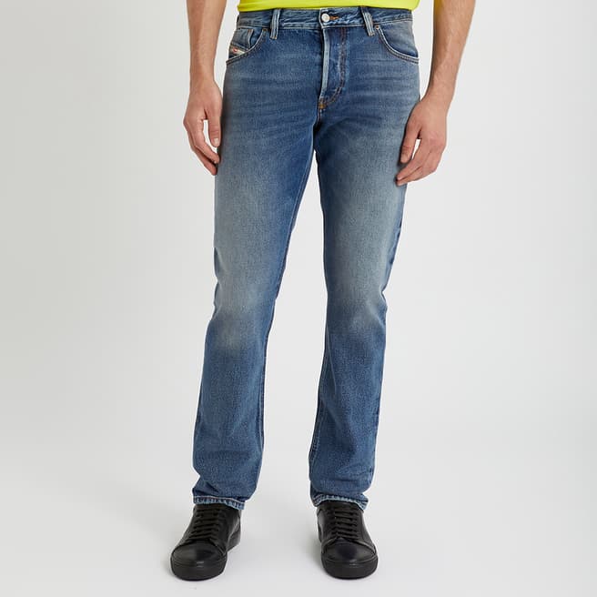 Diesel Washed Blue D-Sark Straight Stretch Jeans