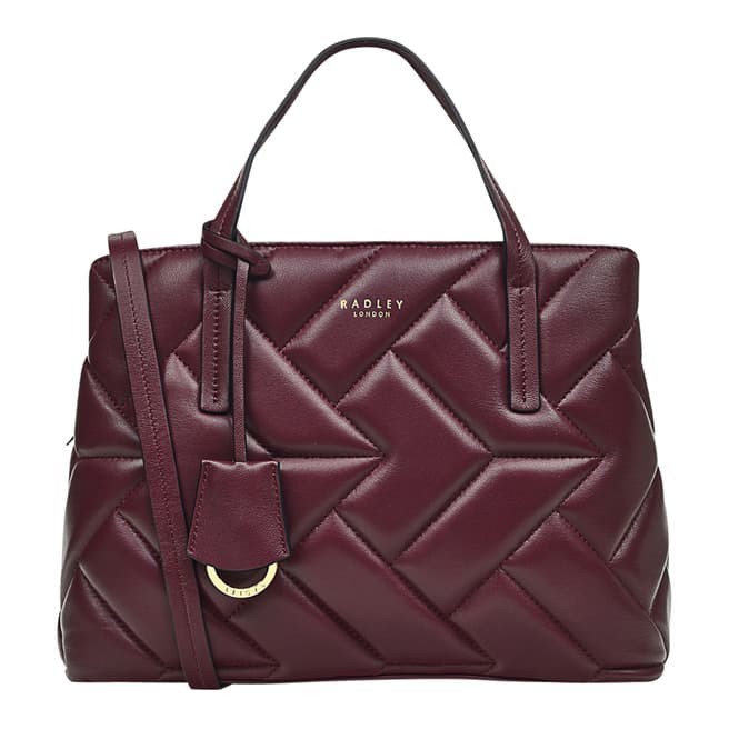 Radley Dark Red Medium Zip Top Grab Bag