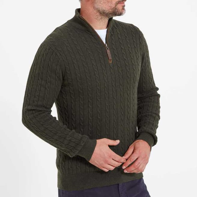 Schöffel Green Cashmere Blend 1/4 Zip