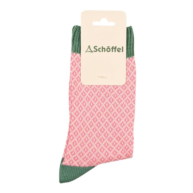 Schöffel Pink Braemar Wool Blend Sock