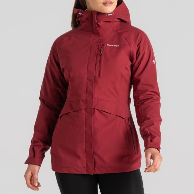 Craghoppers Red Caldbeck Stretch Waterproof Jacket