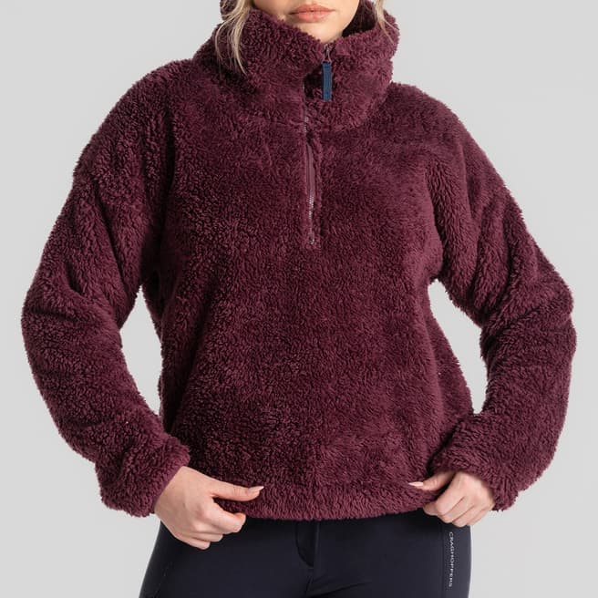 Craghoppers Dark Purple Bronagh Half Zip Fleece