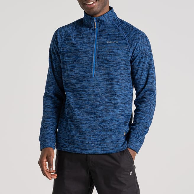 Craghoppers Blue Stromer Half Zip Fleece