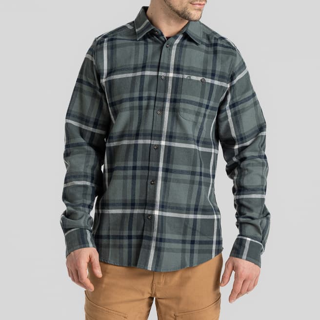 Craghoppers Green Wald Check Long Sleeved Shirt