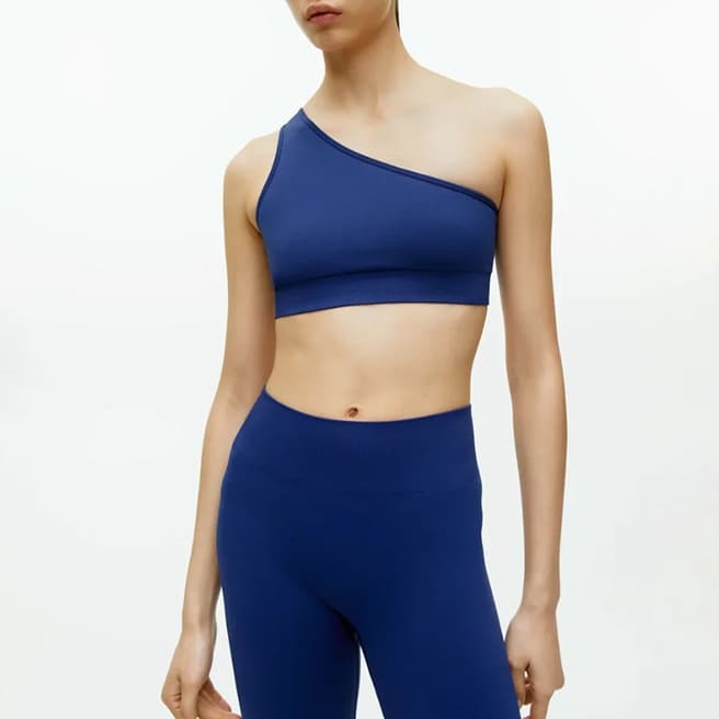 ARKET Dark Blue Athleisure Cropped Sports Bra