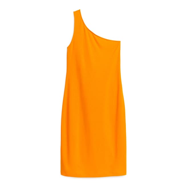 ARKET Orange One Shoulder Beach Dress