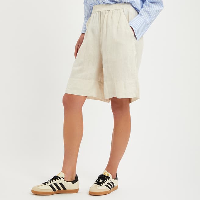 ARKET Beige Bermuda Shorts