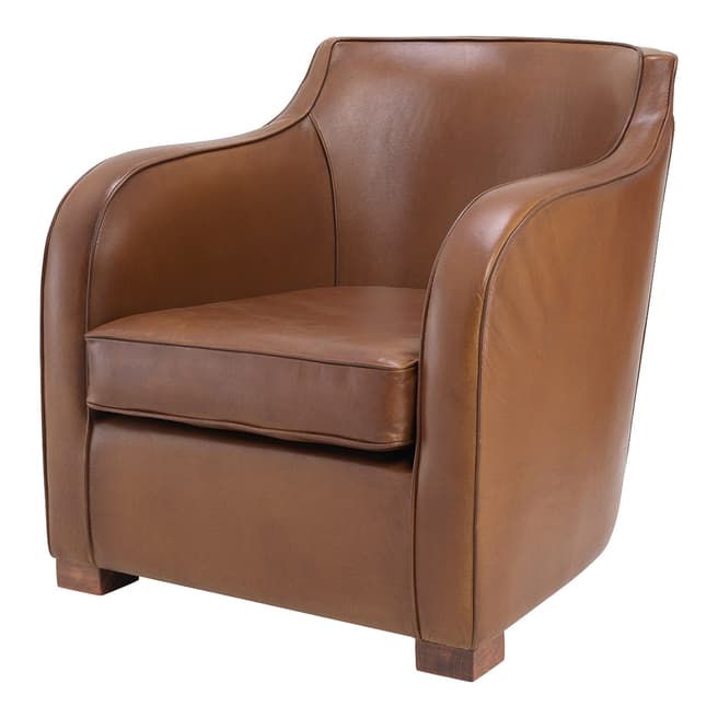 Eichholtz Berkshire Club Chair, Tobacco Leather
