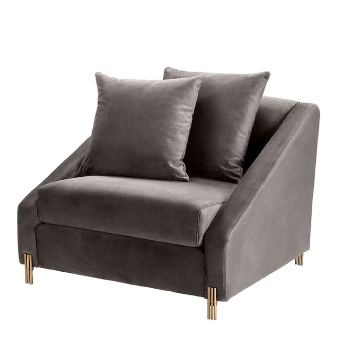 Eichholtz Candice Chair, Savona Grey Velvet