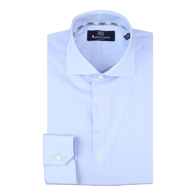 Aquascutum Light Blue Long Sleeve Cotton Shirt