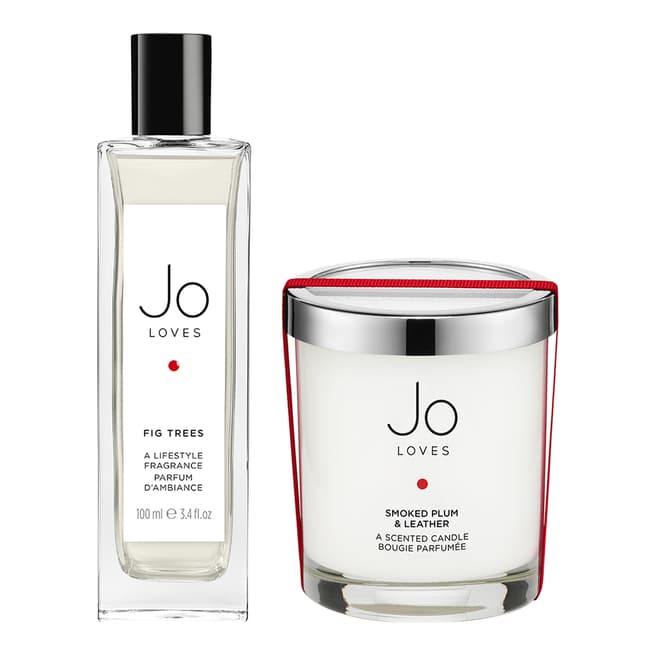 Jo Loves Smoked Plum & Leather Home Candle & Fig Trees Lifestyle Fragrance