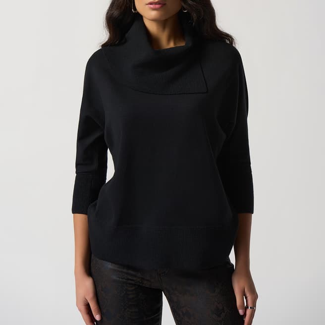 Joseph Ribkoff Black Asymmetrical Sweater Style