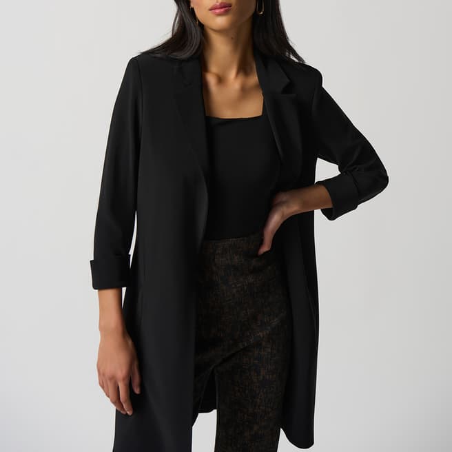 Joseph Ribkoff Black Longline Blazer Jacket