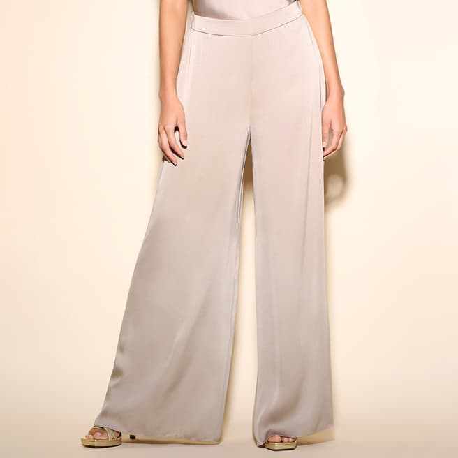 Joseph Ribkoff Champagne Wide Leg Trouser