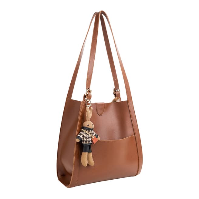 Lucky Bees Tan Tote Bag