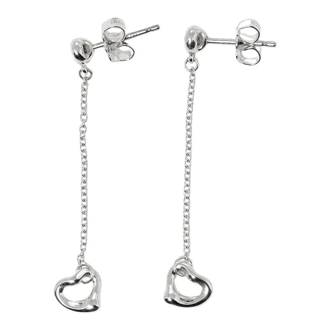 Vintage Tiffany & Co Silver Tiffany & Co Open Heart Earring