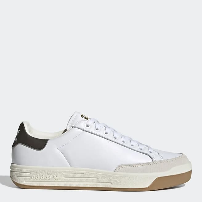 Adidas White & Beige Rod Laver Trainers 