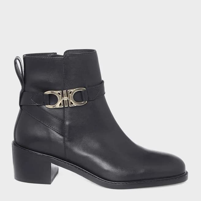 Hobbs London Black Rosaleen Leather Ankle Boots