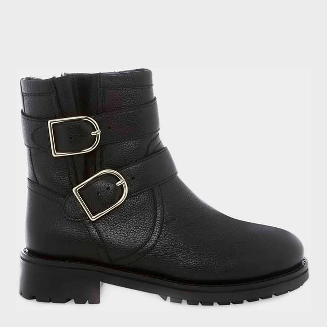 Hobbs London Black Otto Leather Ankle Boots