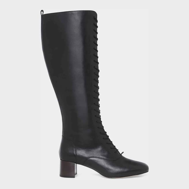 Hobbs London Black Issy Knee Leather Boots