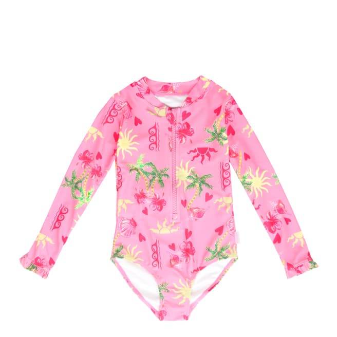 Seafolly Kids Pink Summer Love Junior Paddlesuit