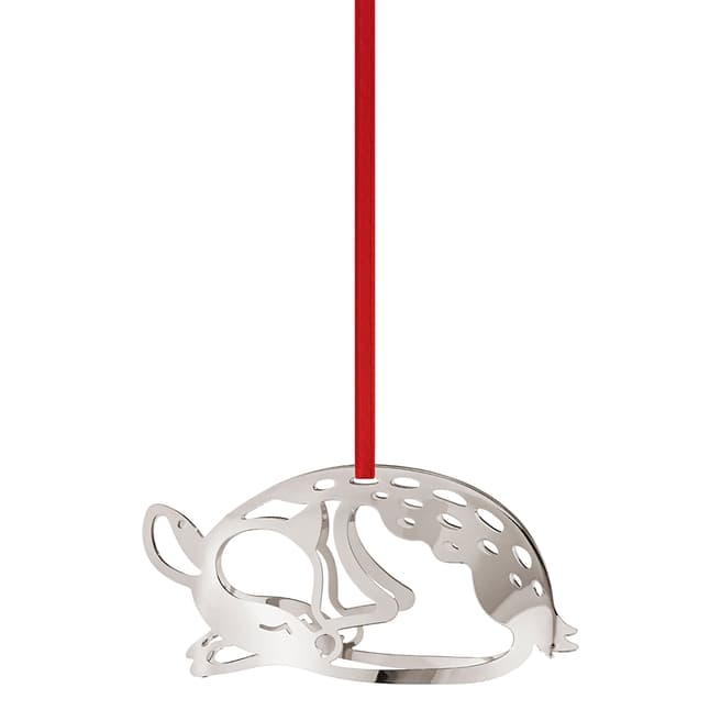 Georg Jensen Deer Holiday Ornament Palladium Plated